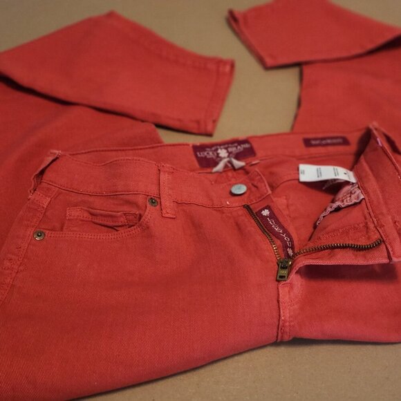 Lucky Brand Sofia Skinny Red Denim Jeans Women’s Size 10/30 Ankle Very Nice! - Picture 5 of 14